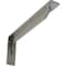 Ekena Millwork Embrey Steel Bracket, Hammered Silver 2"W x 16"D x 6 1/2"H BKTM02X16X06EBHSV - alternate 1